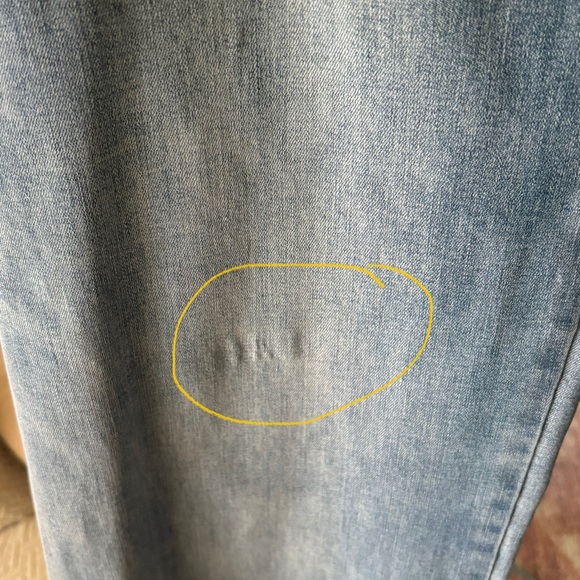 Democracy Ab Technology High Rise Wide Leg Jeans Size 10 Light Wash Stretch - Picture 4 of 12